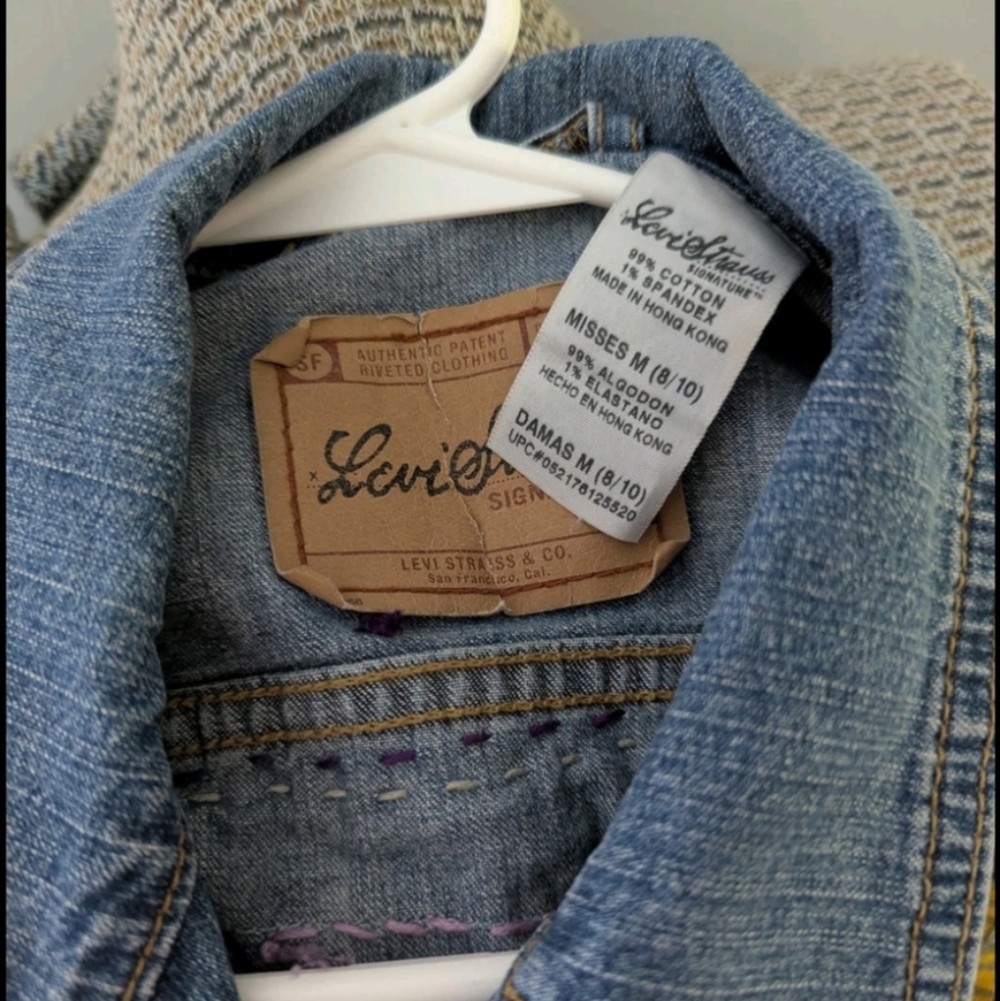Jacket, Levi's Custom Patchwork Denim - Picture 5 of 5